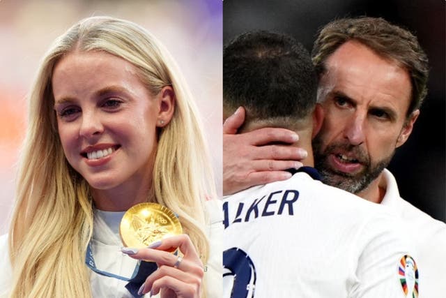 Keely Hodgkinson won Olympic gold in Paris three weeks after Gareth Southgate and England suffered more European Championship heartbreak (PA)