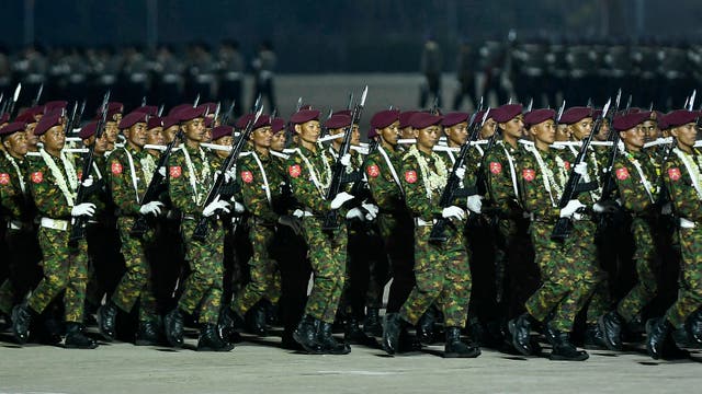 <p>Myanmar soldiers</p>