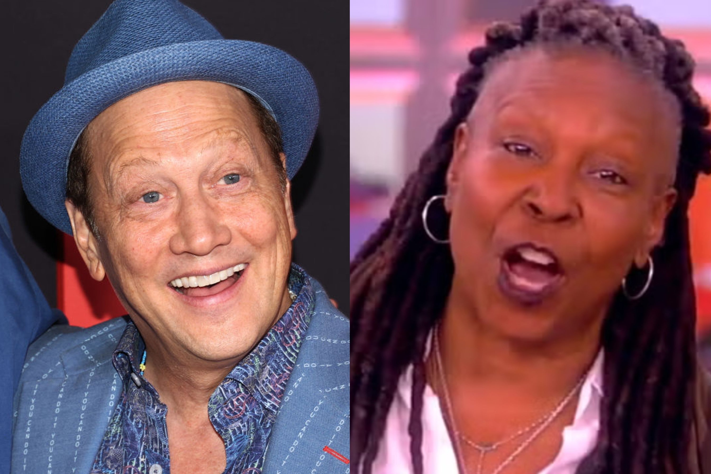 <p>Rob Schneider and Whoopi Goldberg</p>