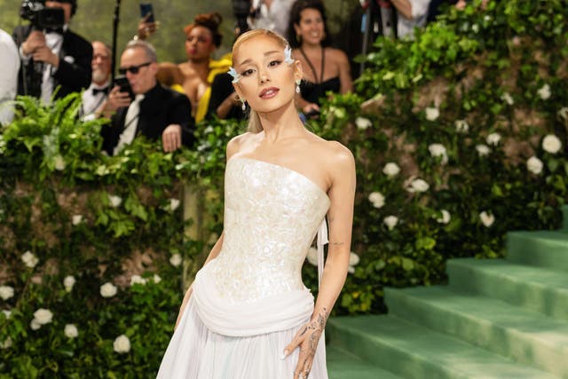 Ariana Grande wore his recent collection to the 2024 Met Gala (Alamy/PA)