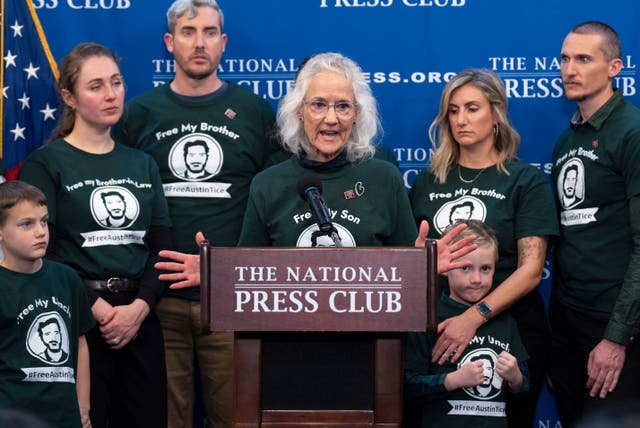 <p>Debra Austin has been urging officials in Washington D.C. for support to find her son Austin Tice, who has been missing since traveling to Syria 2012 </p>
