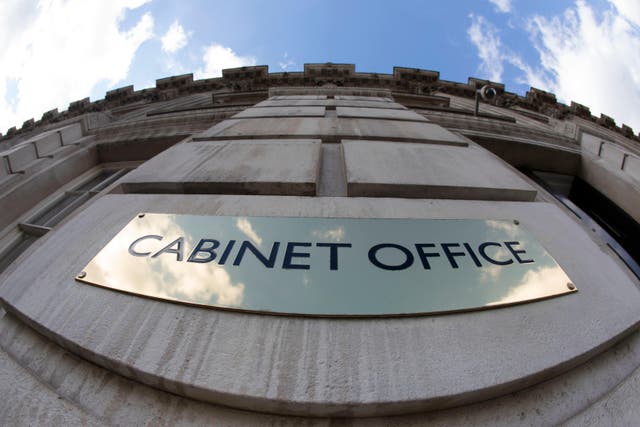 The Cabinet Office will cut 400 jobs as part of reforms to cut red tape and remove duplication of roles (Victoria Jones/PA)