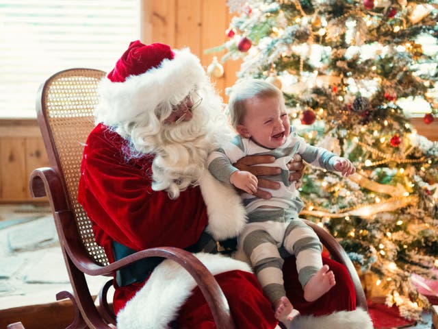 <p>Santa’s grottos and crying children go hand in hand</p>