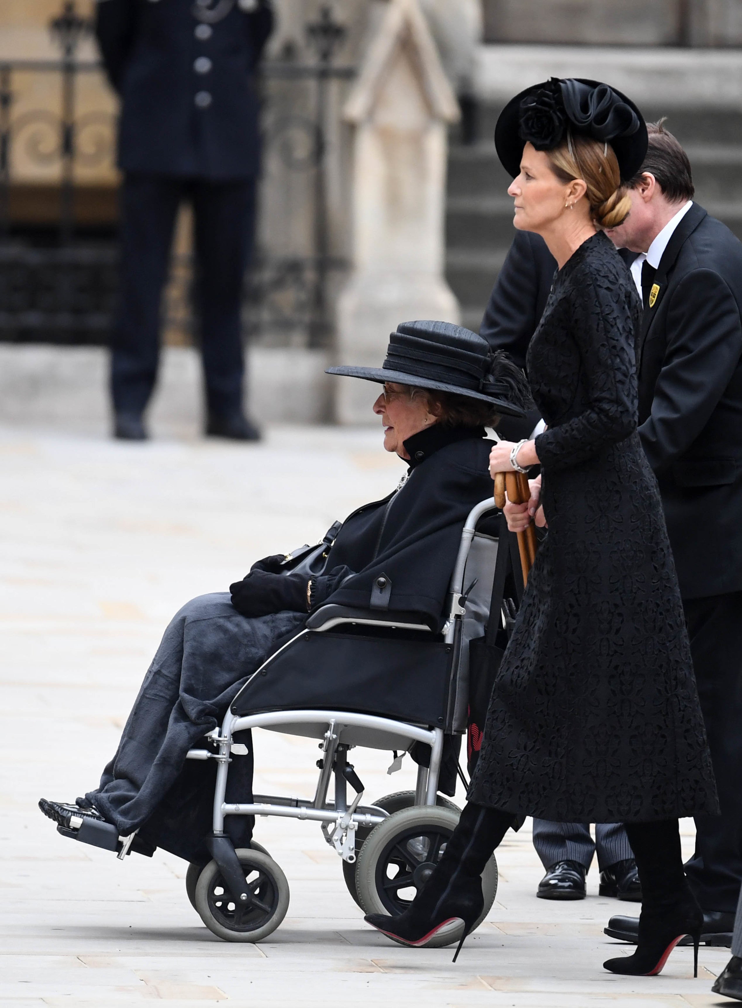 India and Lady Pamela at Queen Elizabeth’s funeral in 2022