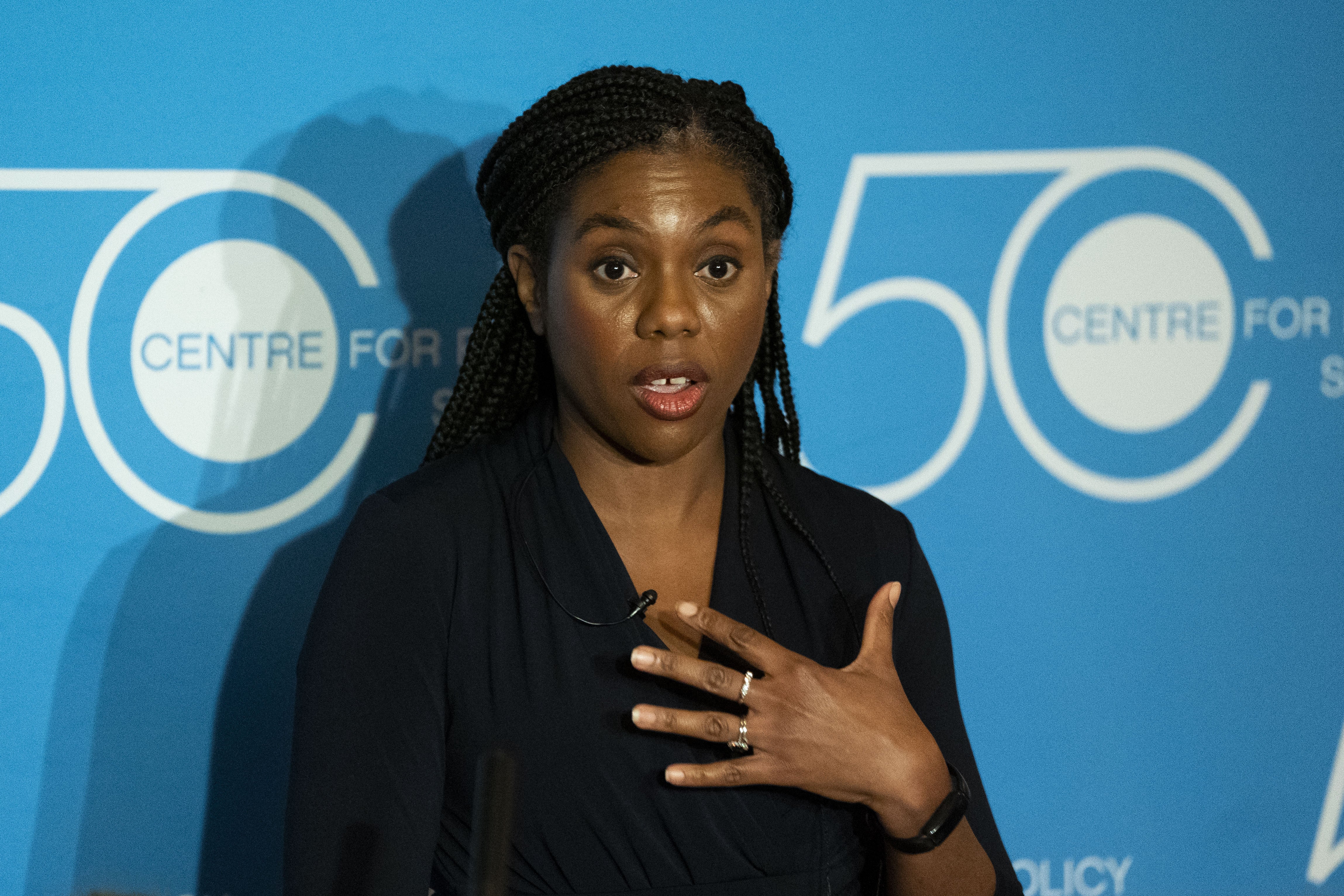 <p>Conservative Party leader Kemi Badenoch has said the UK is ‘the best place in the world to be Black’ – a mantra she drums into her children </p>