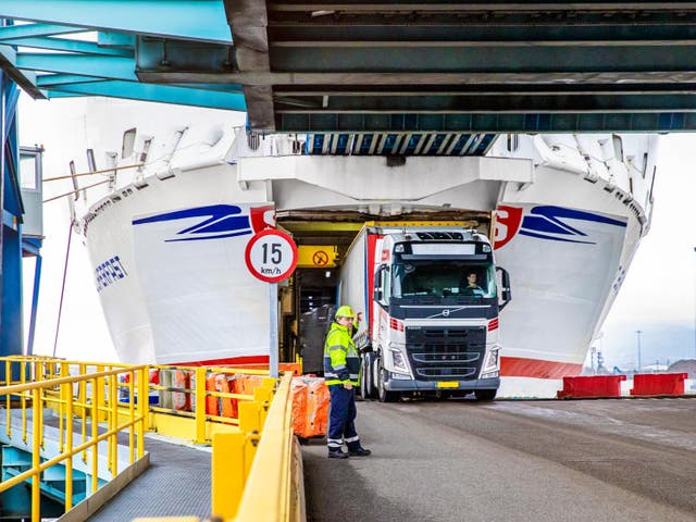 <p>Ship shape: Holyhead normally sees frequent departures to Dublin Port (pictured)</p>