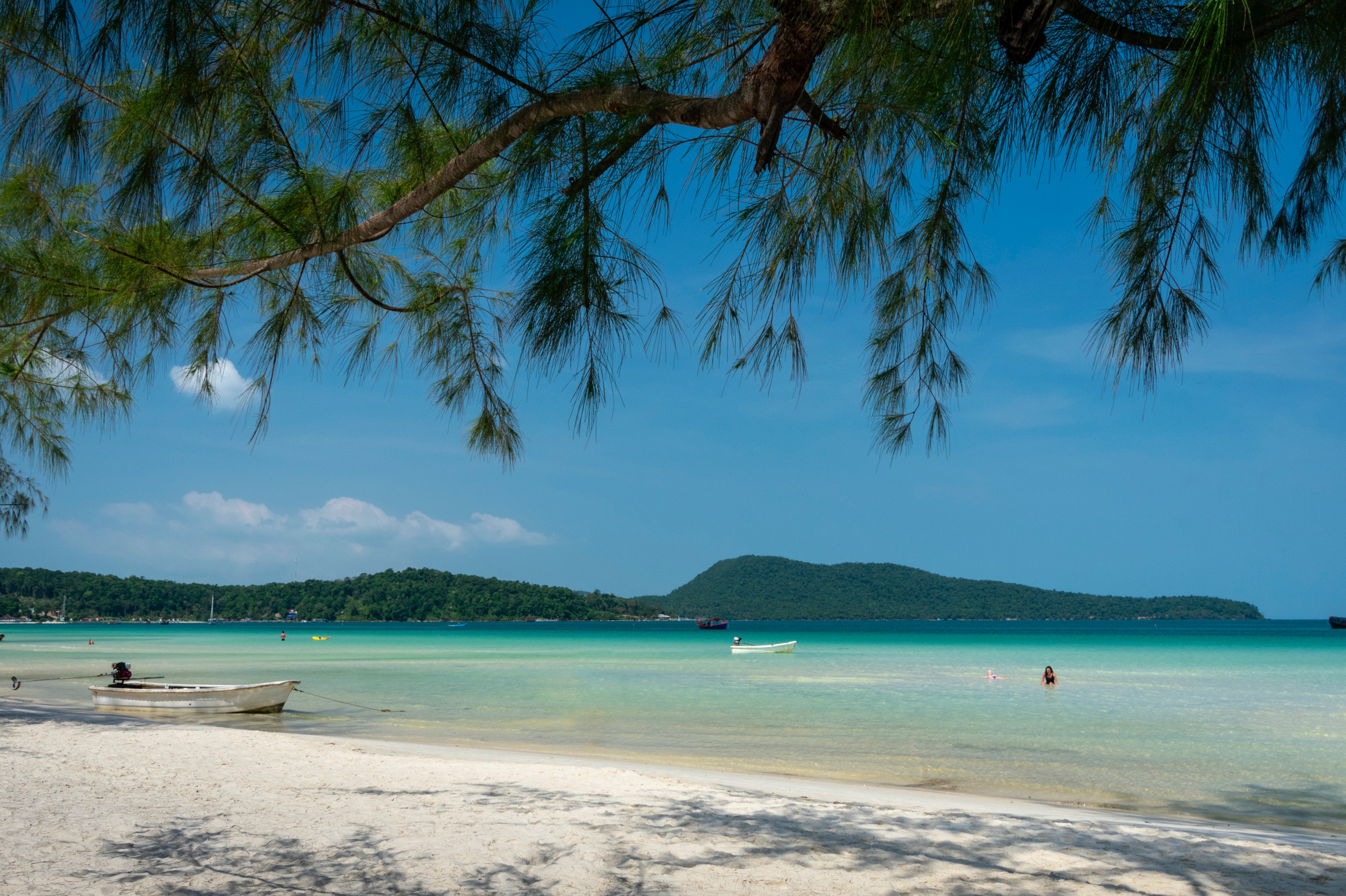 The tropical paradise of Saracen Bay Beach in Koh Rong Samloen, Cambodia