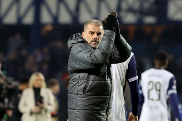 Tottenham boss Ange Postecoglou at Rangers (Steve Welsh/PA