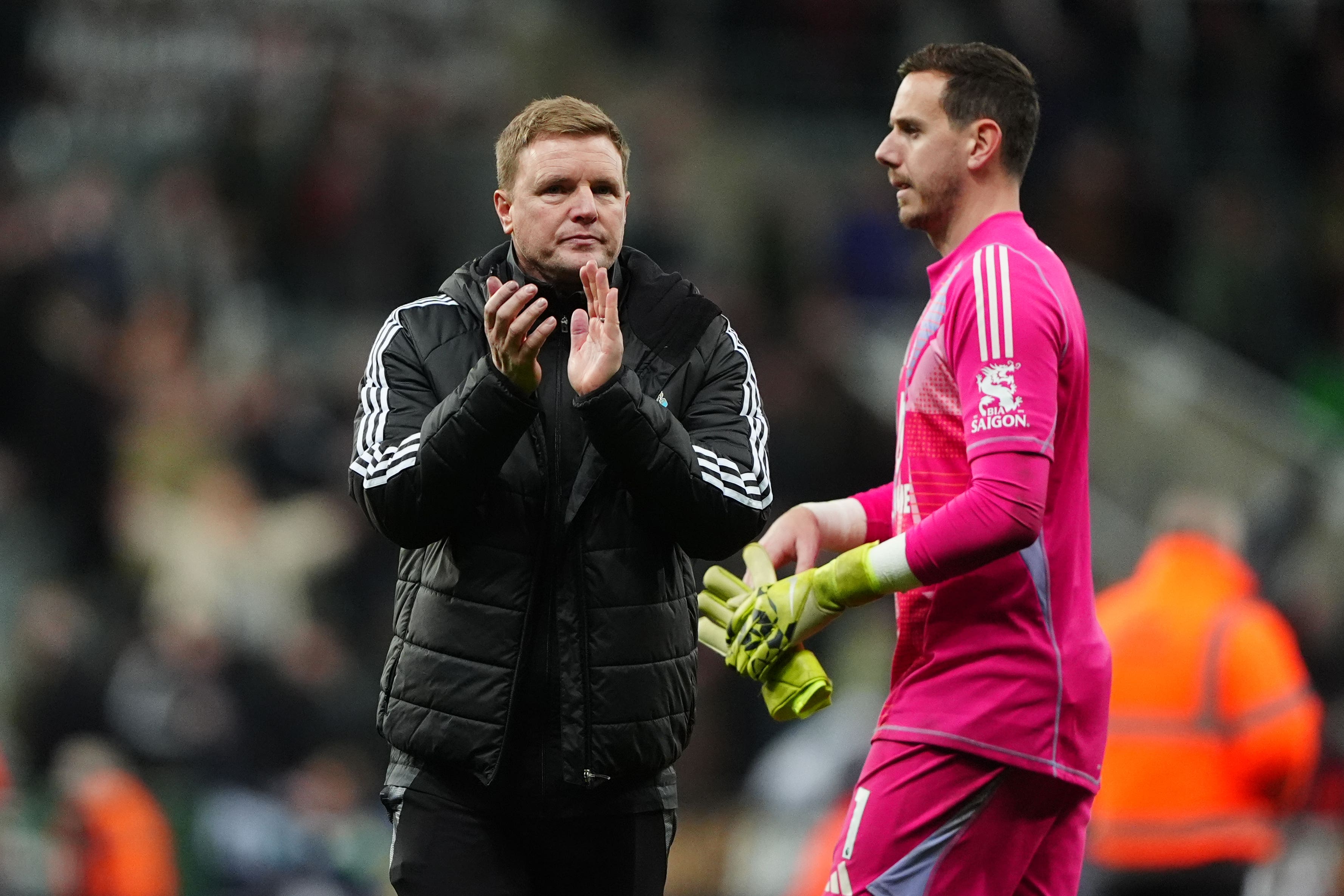 Newcastle boss Eddie Howe is looking for a repeat performance when Brentford head for St James’ Park on Wednesday (Owen Humphreys/PA)