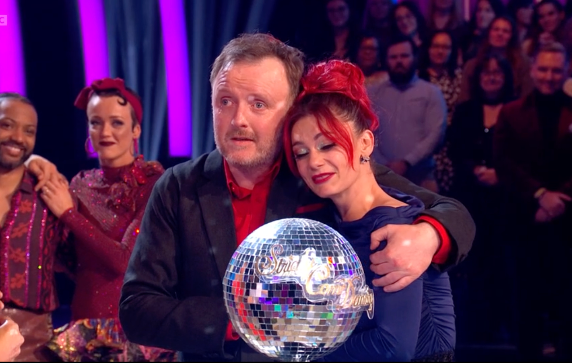 Chris McCausland and Dianne Buswell in the ‘Strictly’ final