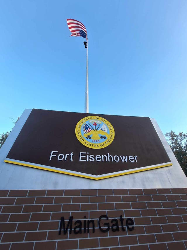 <p>One man is dead after a shooting at Fort Eisenhower, a military base in Georgia, on Saturday morning </p>