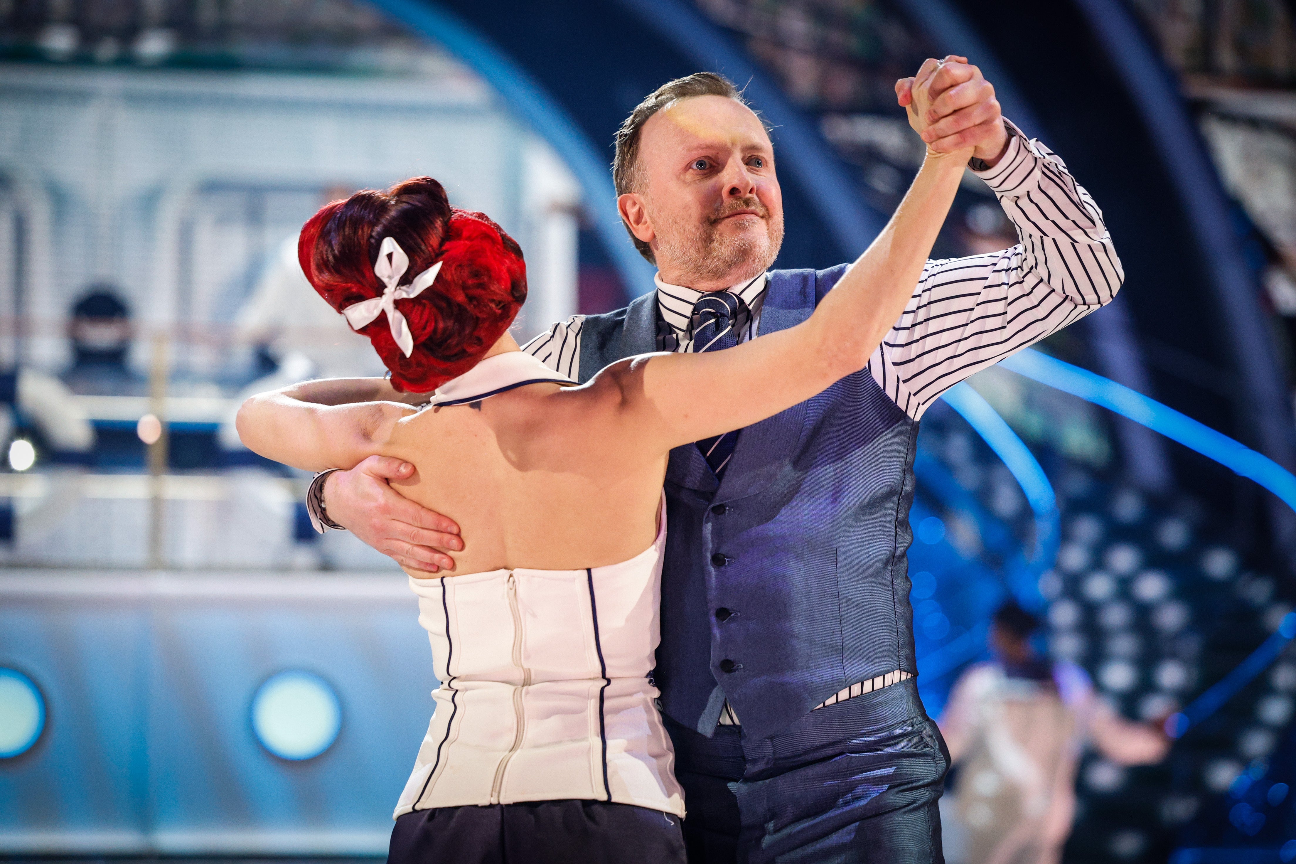 Chris McCausland and Dianne Buswell during the live show