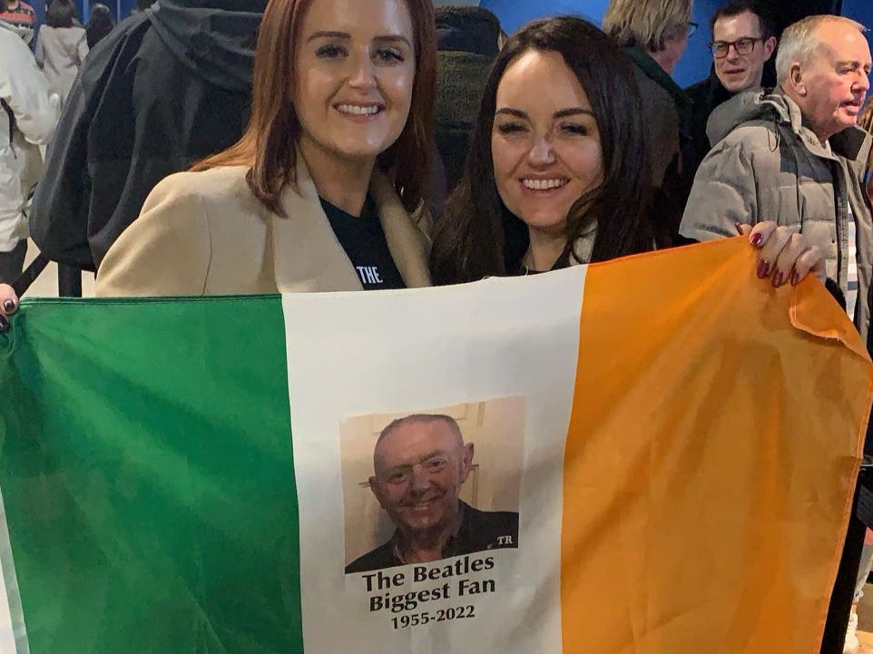 Eleanor and Gillian Rogers came to see McCartney in honour of their late father, Tony Rogers