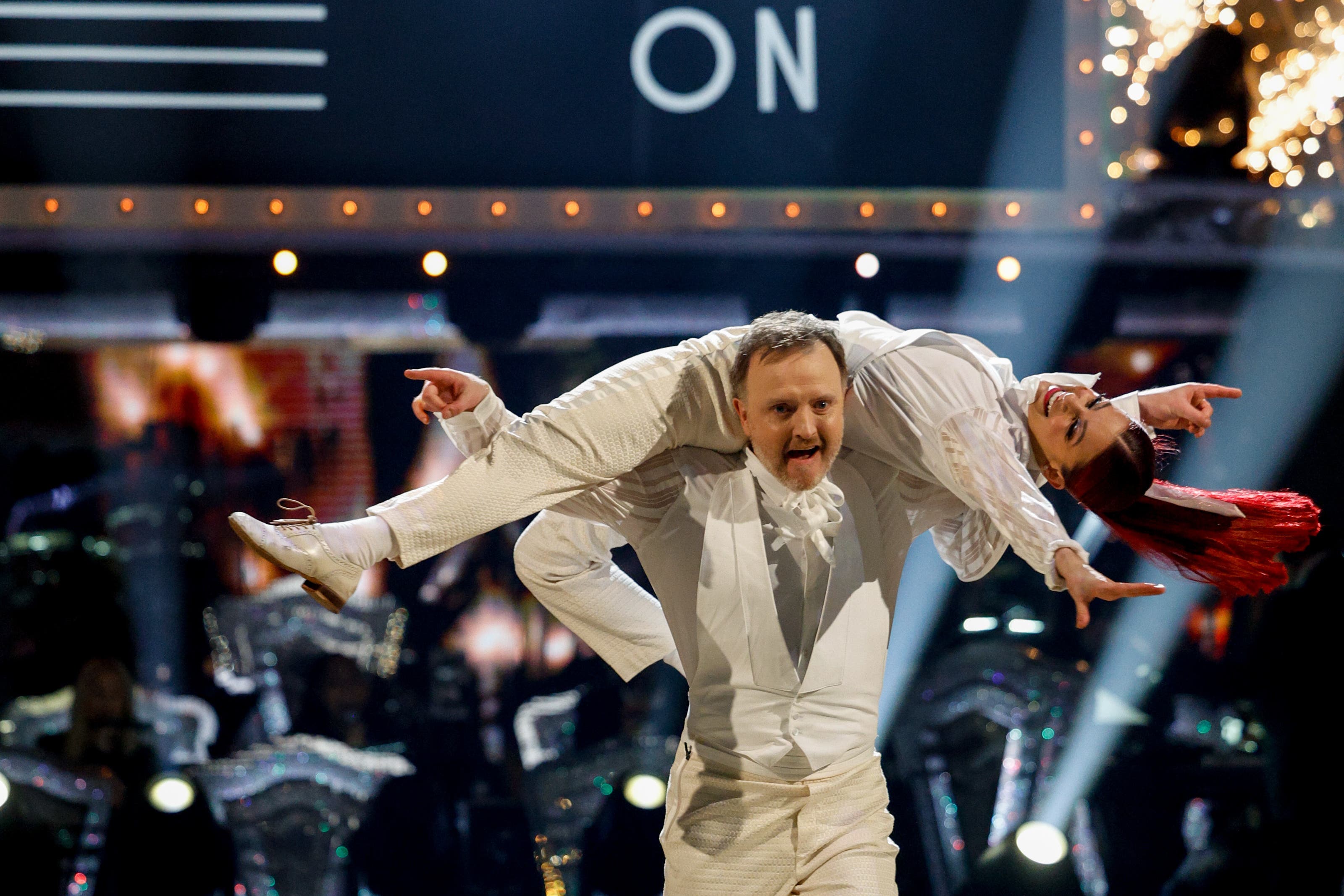 Dianne Buswell and Chris McCausland, the 2024 Strictly winners (Guy Levy/BBC/PA)