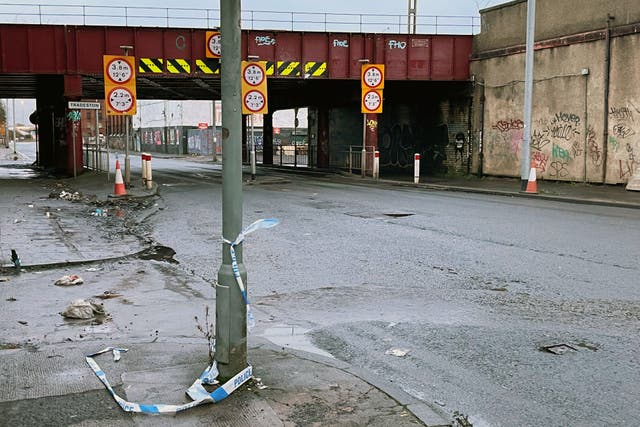 Cook Street reopened on Sunday morning (PA)