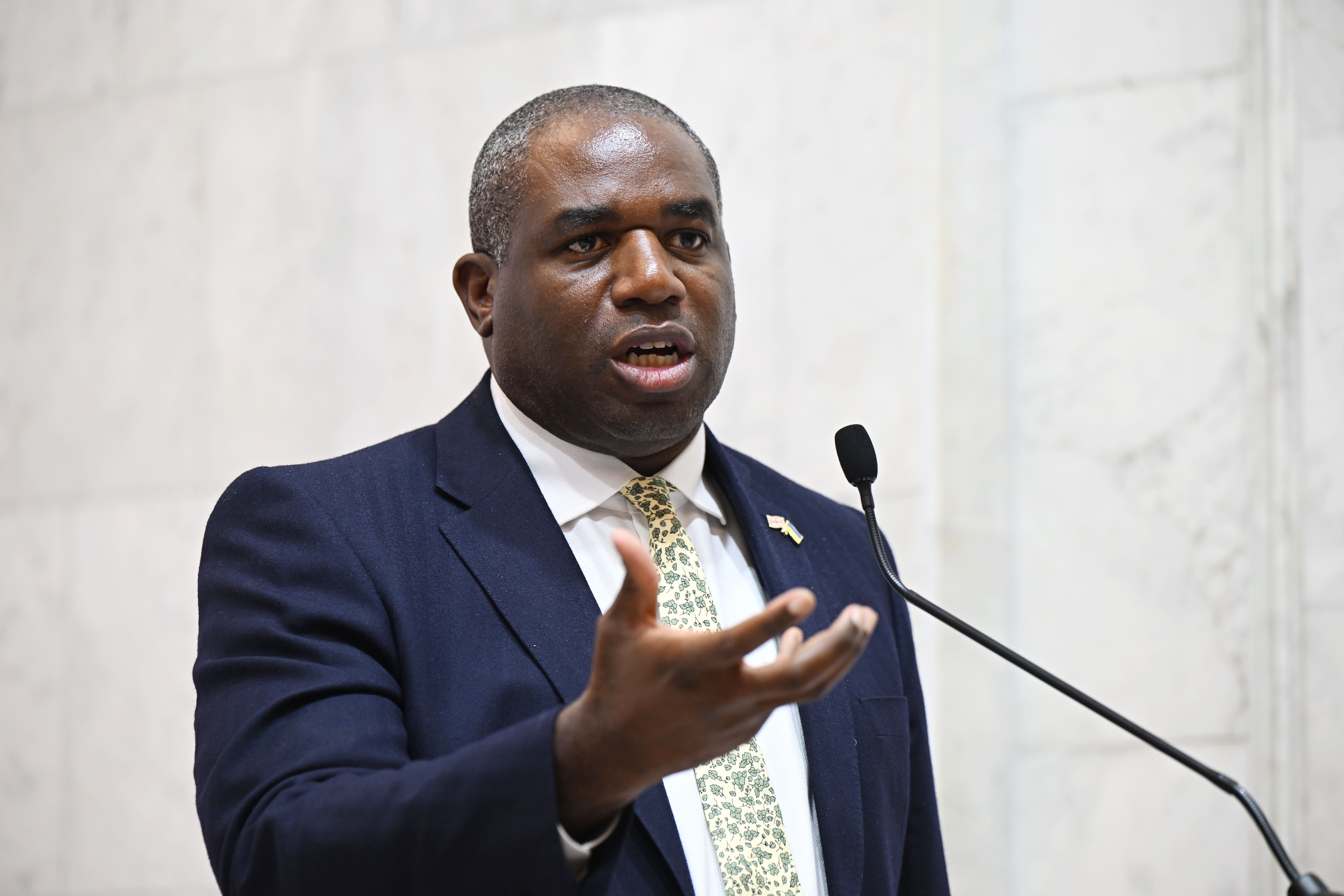 Foreign Secretary David Lammy is holding talks in London (PA)