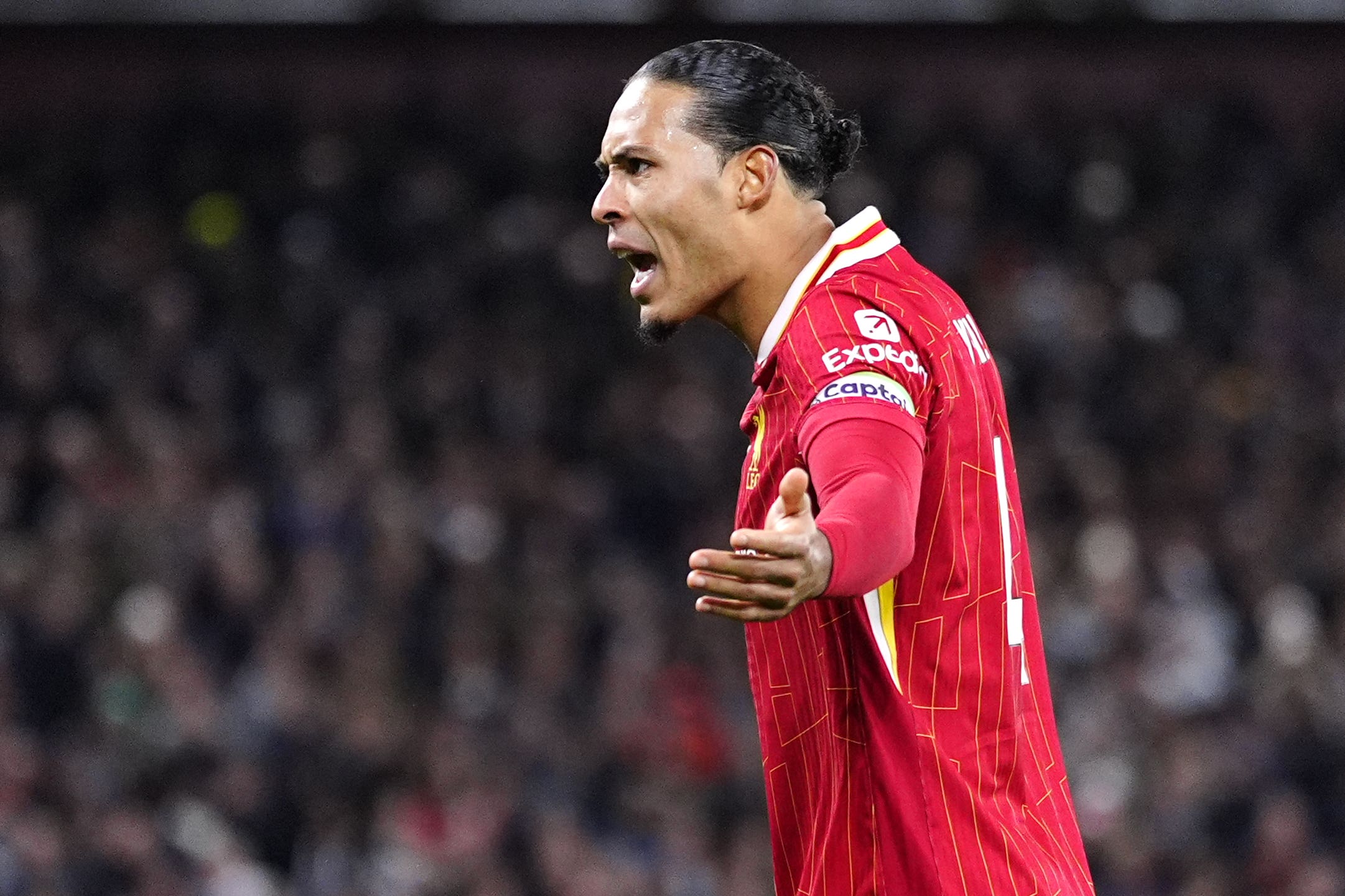 Virgil van Dijk hopes Liverpool will be rewarded for taking risks this season (Peter Byrne/PA)