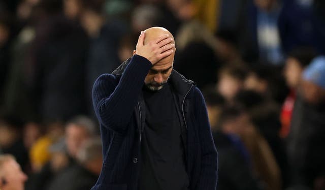 <p>Pep Guardiola has seen his side lose eight of their last 11 games  </p>