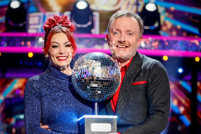 Dianne Buswell and Chris McCausland won Strictly (Guy Levy/BBC/PA)