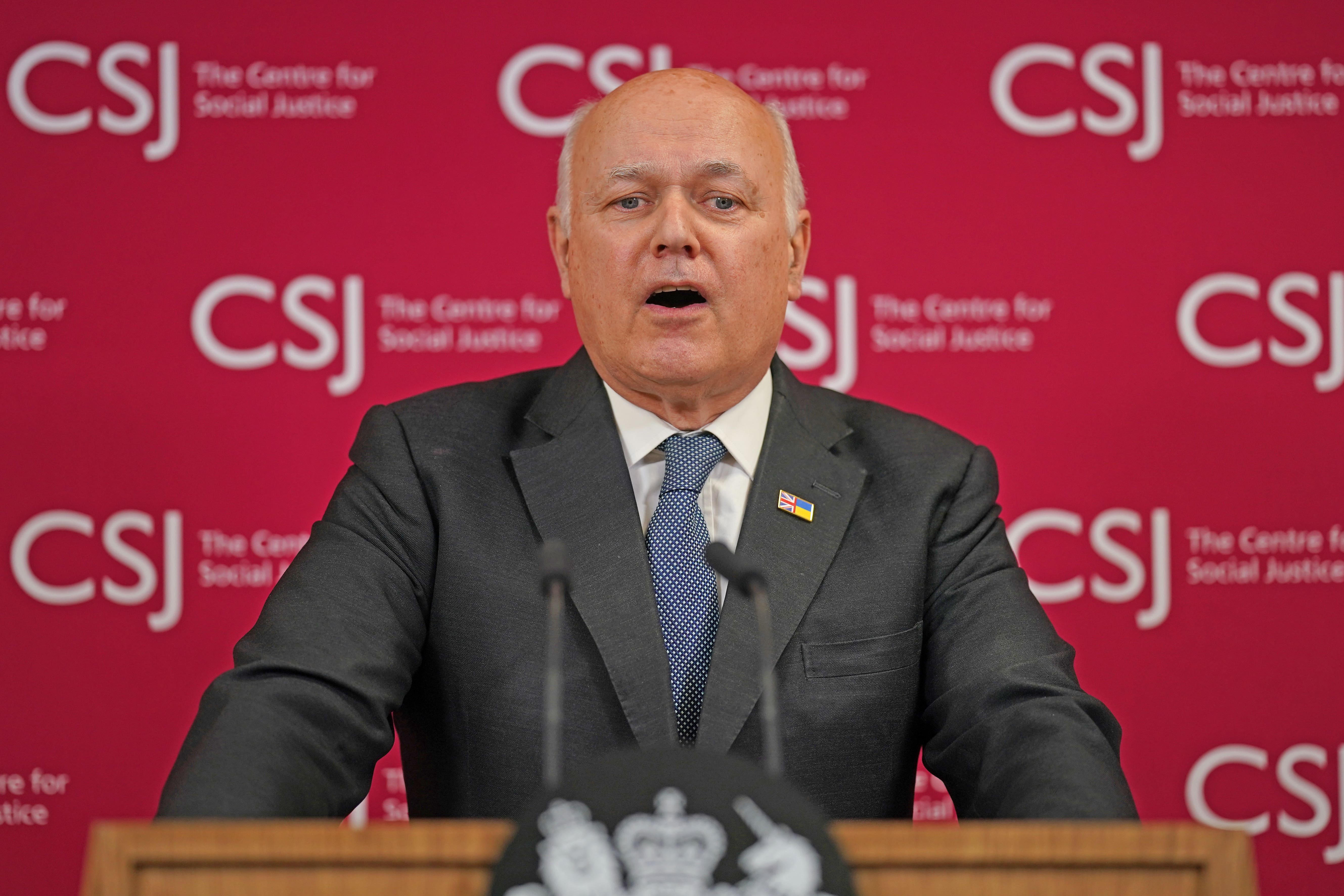 Sir Iain Duncan Smith has raised concerns about China (Yui Mok/PA)