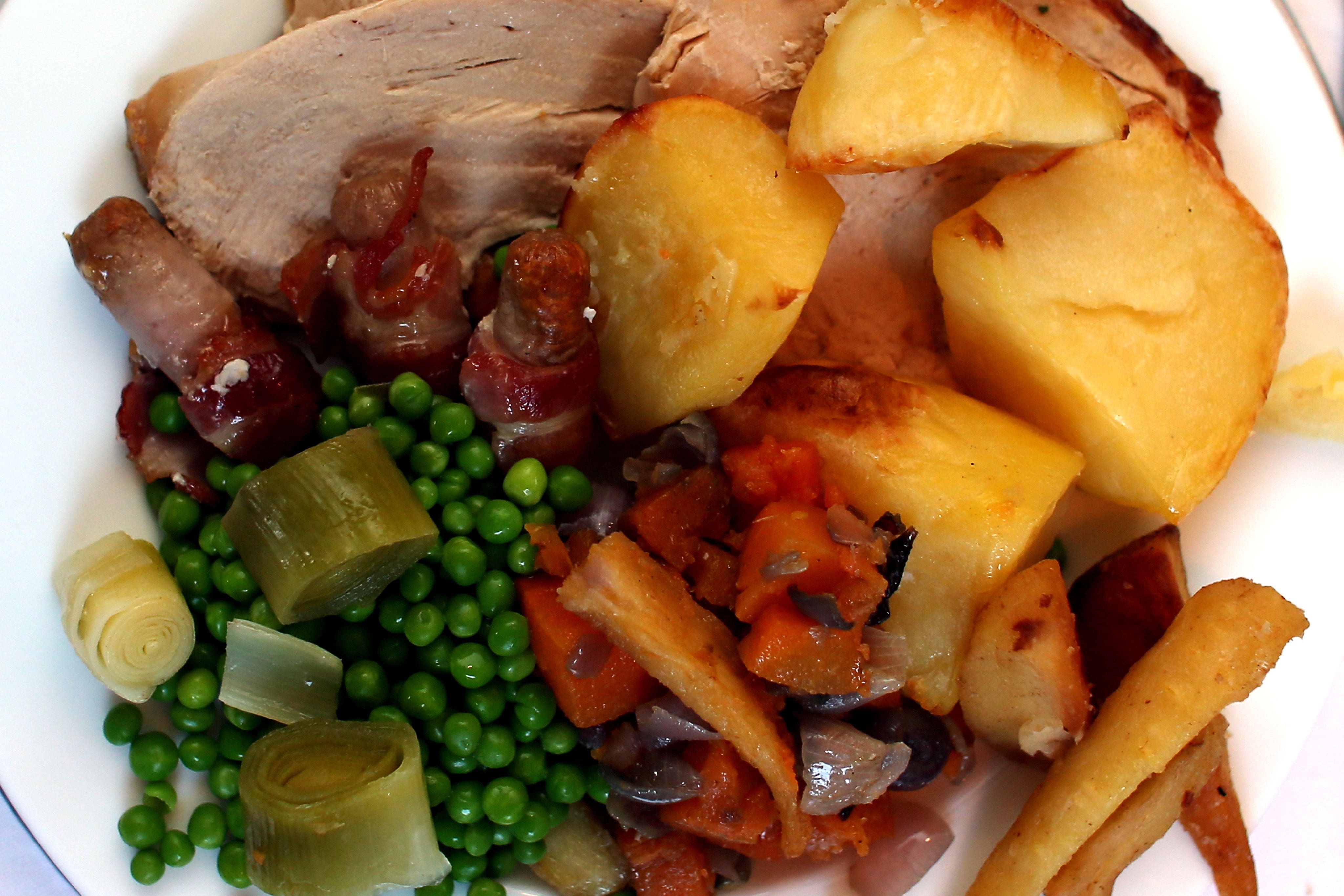 A traditional Christmas Dinner on Christmas Day (David Davies/PA)