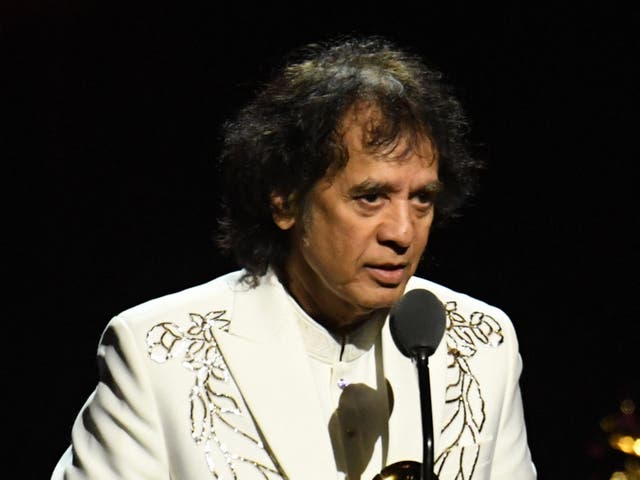 <p>File. Late Zakir Hussain accepting the ‘Global Music Performance’ award for ‘Pashto’ on stage during the 66th Annual Grammy Awards pre-telecast show at the Crypto.com Arena in Los Angeles on 4 February 2024</p>