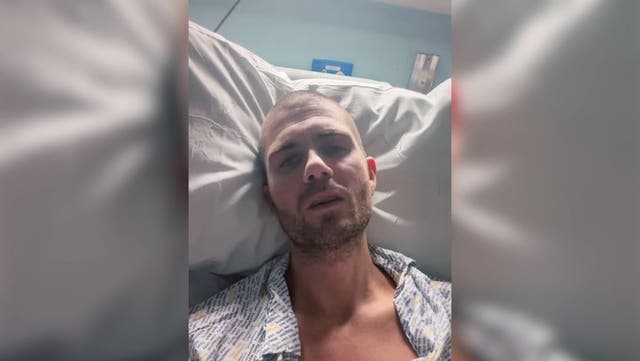 <p>The Wanted’s Max George shares health update from hospital bed.</p>