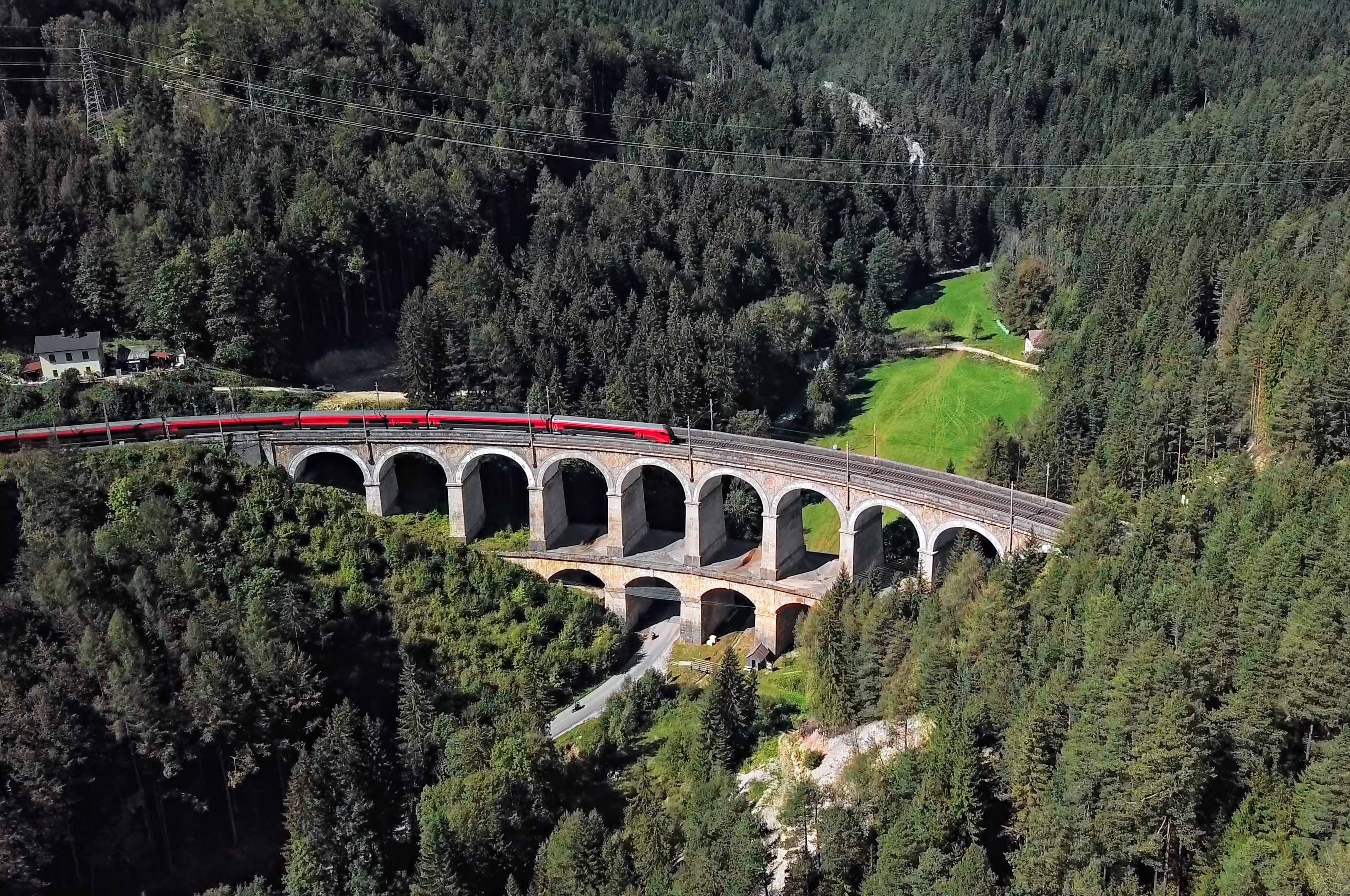 An Interrail pass is valid on the Semmering Railway in Austria