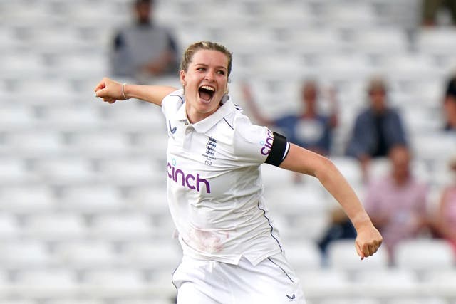 Lauren Bell took four wickets for England on day two of their Test match against South Africa (Tim Goode/PA)