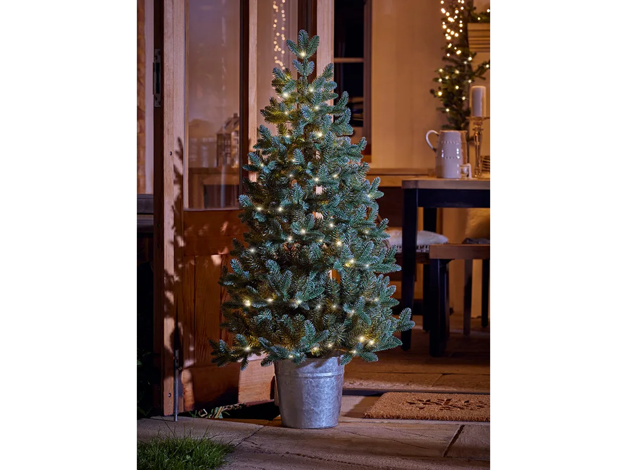 Best artificial Christmas tree Indybest review Cox & Cox indoor outdoor fabulously full fir tree, potted
