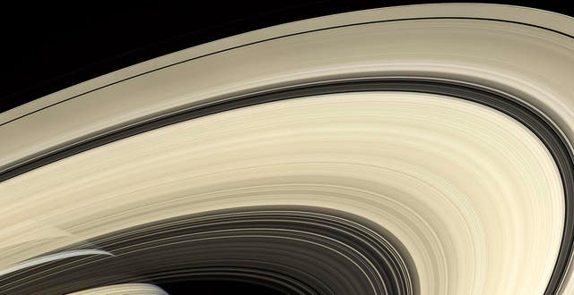 <p>This April 25, 2007 image made available by NASA shows a part of the rings of the planet Saturn</p>