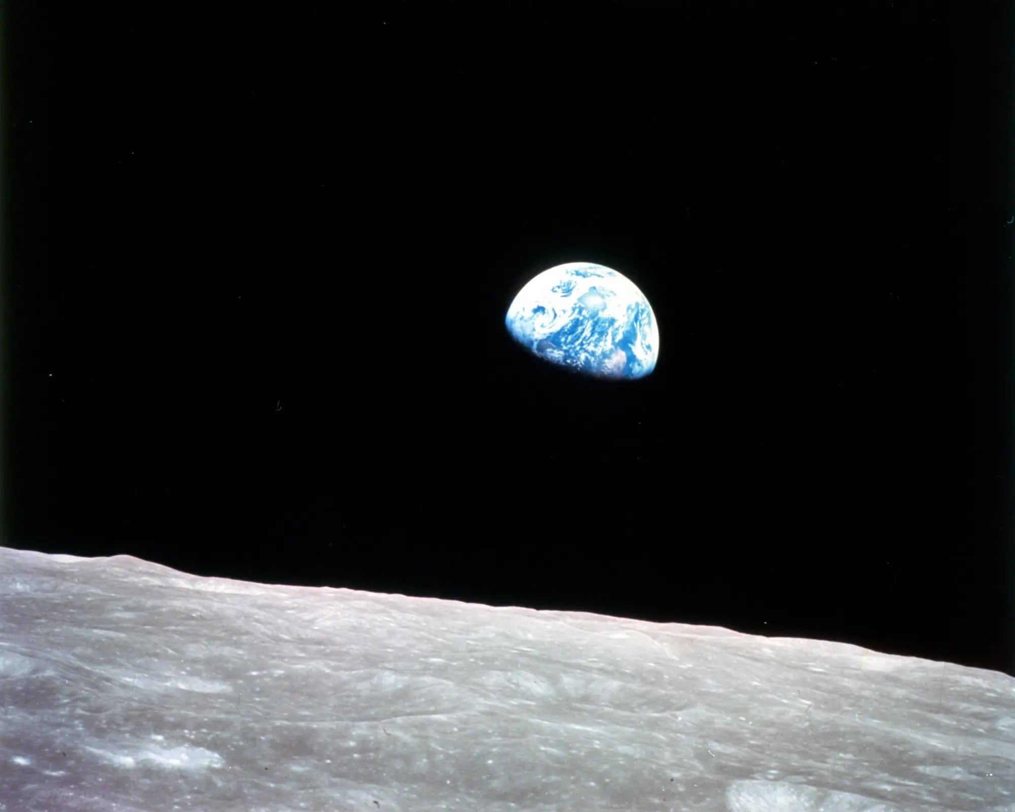 The iconic ‘Earthrise’ image shows Earth appearing over the moon’s horizon on Christmas Eve 1968. Scientists say Earth has crossed six of its nine boundaries that define a safe operating space for humanity