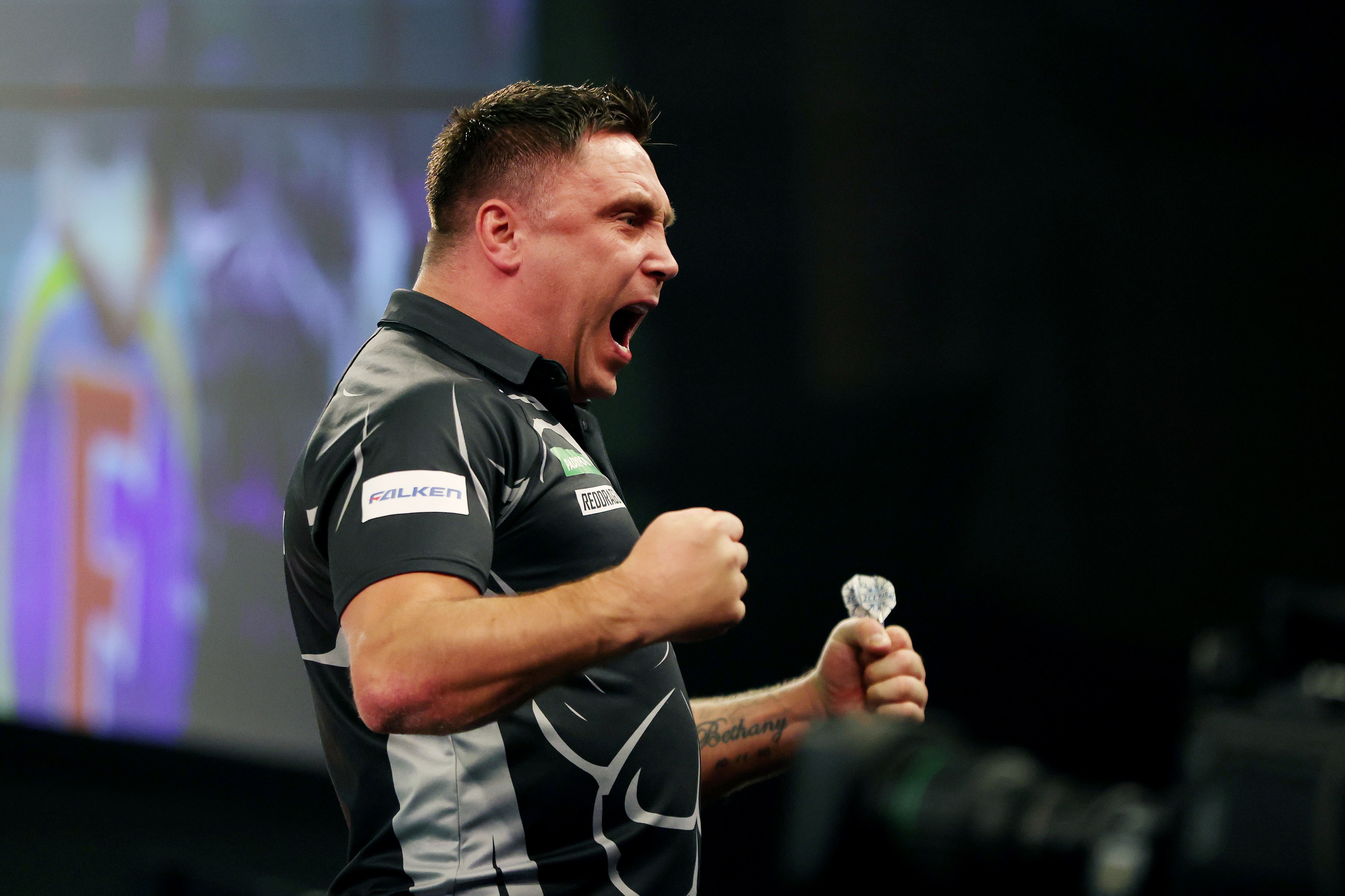 Gerwyn Price was in impressive form at Alexandra Palace (Steven Paston/PA)