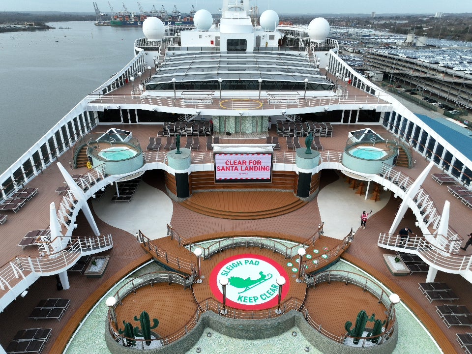 A landing pad will ensure Santa can visit MSC Preziosa this Christmas