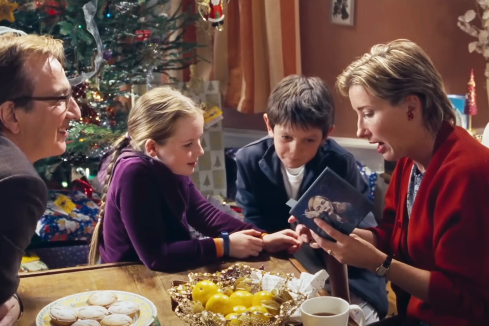 Grin and bear it: Emma Thompson puts on a brave face in ‘Love Actually’