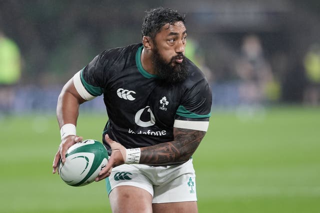 Bundee Aki has signed a contract extension with Ireland (Brian Lawless/PA)