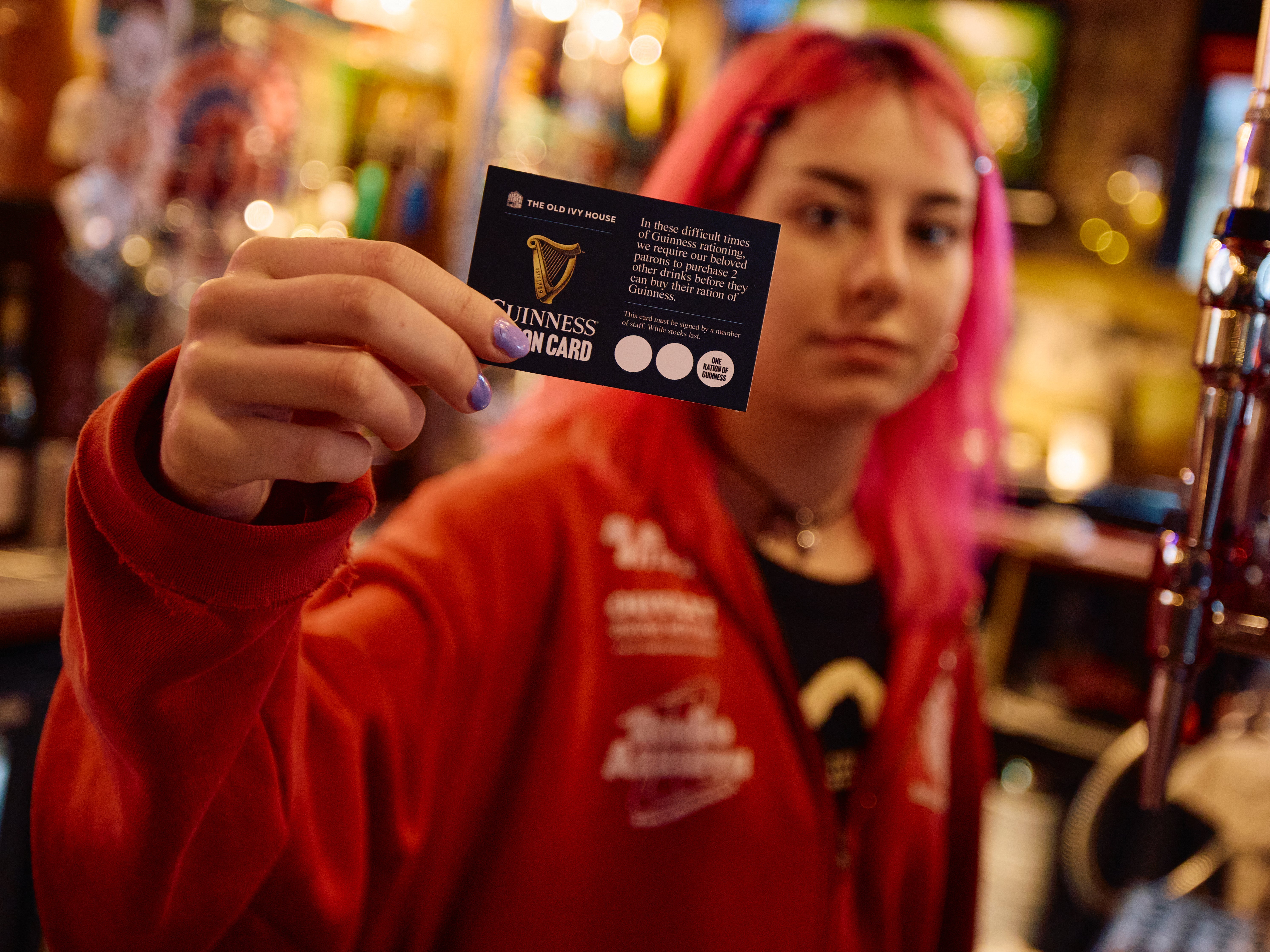 "Mandatory kill - Due to a legal issue, this photo number 000_36QF6BH BRITAIN-IRELAND-ECONOMY-​FOOD-DRINK-GUINNESS by BENJAMIN CREMEL has been withdrawn from AFP systems and may no longer be used in any manner. Please immediately remove it from all your online services, stop using it in any other fashion and delete it from your servers. If you have been authorized by AFP to distribute it to third parties, please ensure that the same actions are carried out by them. Failure to promptly comply with these instructions will entail liability on your part for any continued or post notification usage. Therefore we thank you very much for all your attention and prompt action. We are sorry for the inconvenience this notification may cause and remain at your disposal for any further