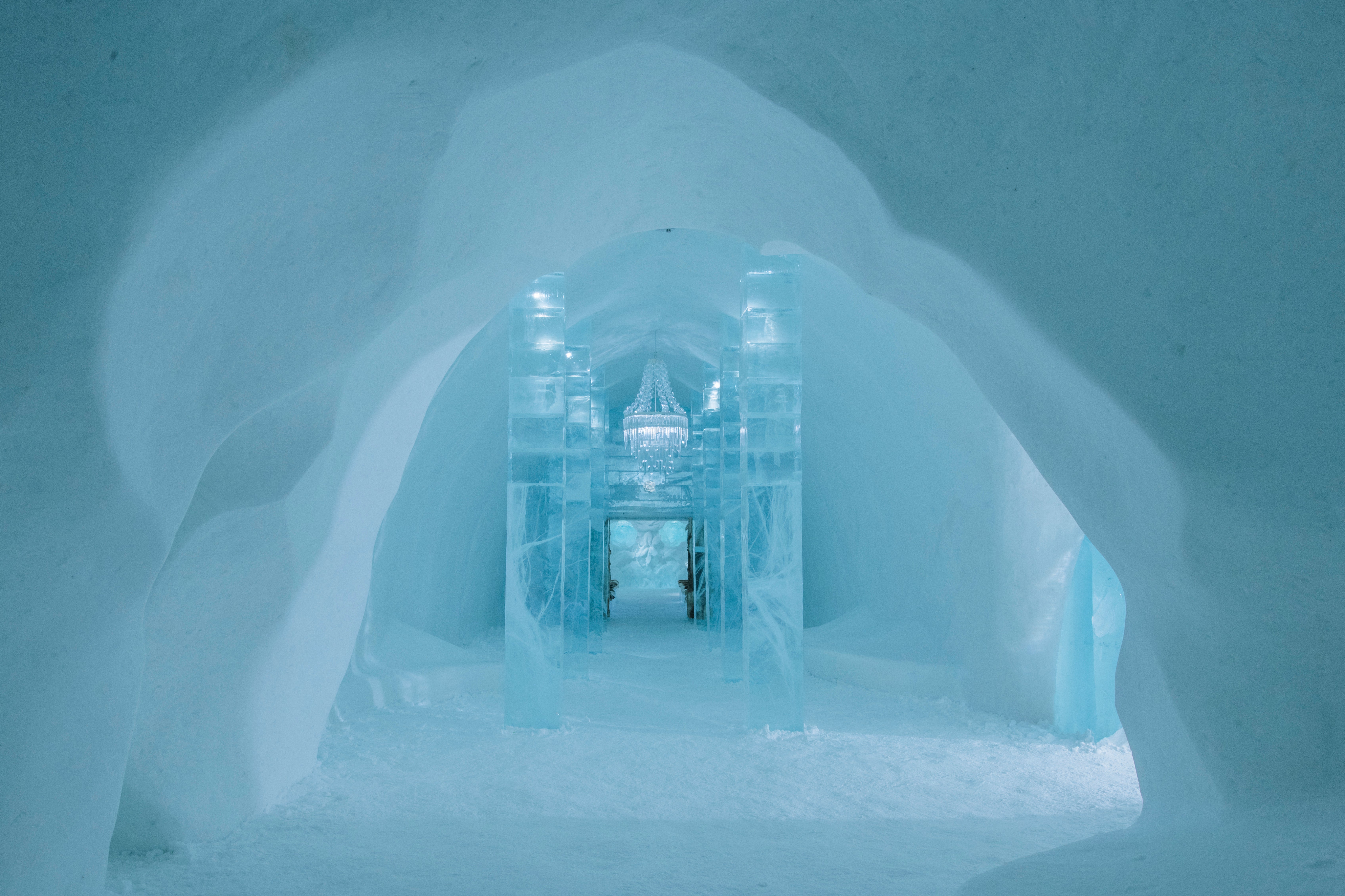 Icehotel 35 has 12 art suites, one main hall and one ceremony hall