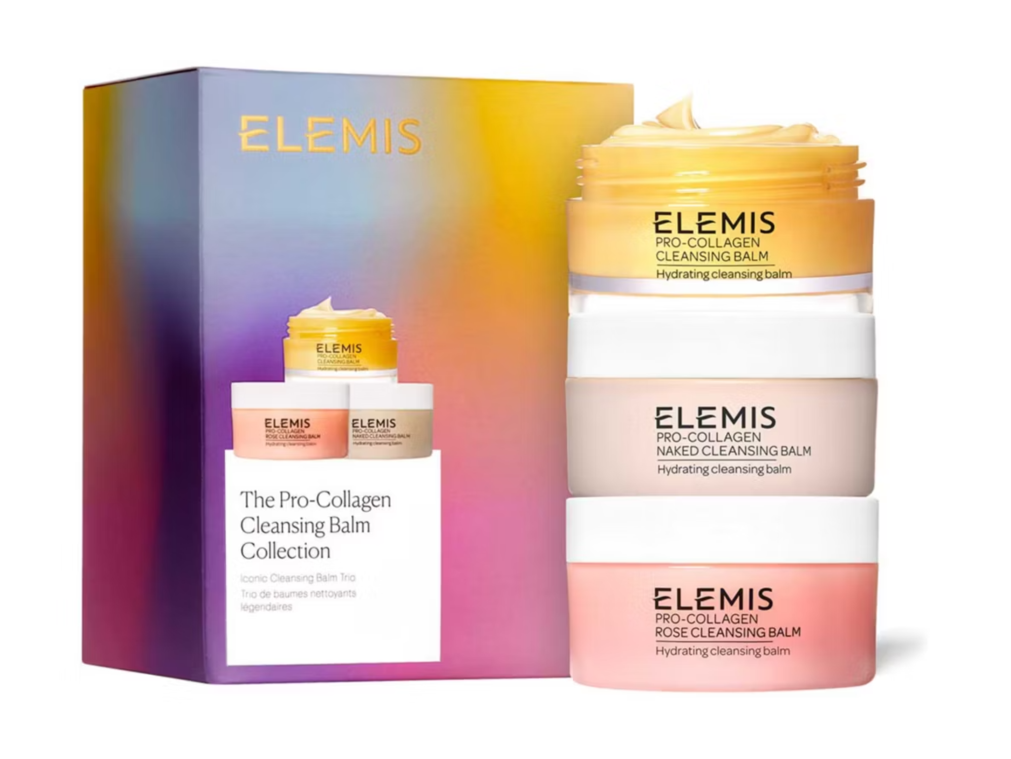 best beauty gift sets Elemis The Pro-Collagen Cleansing Balm Collection indybest