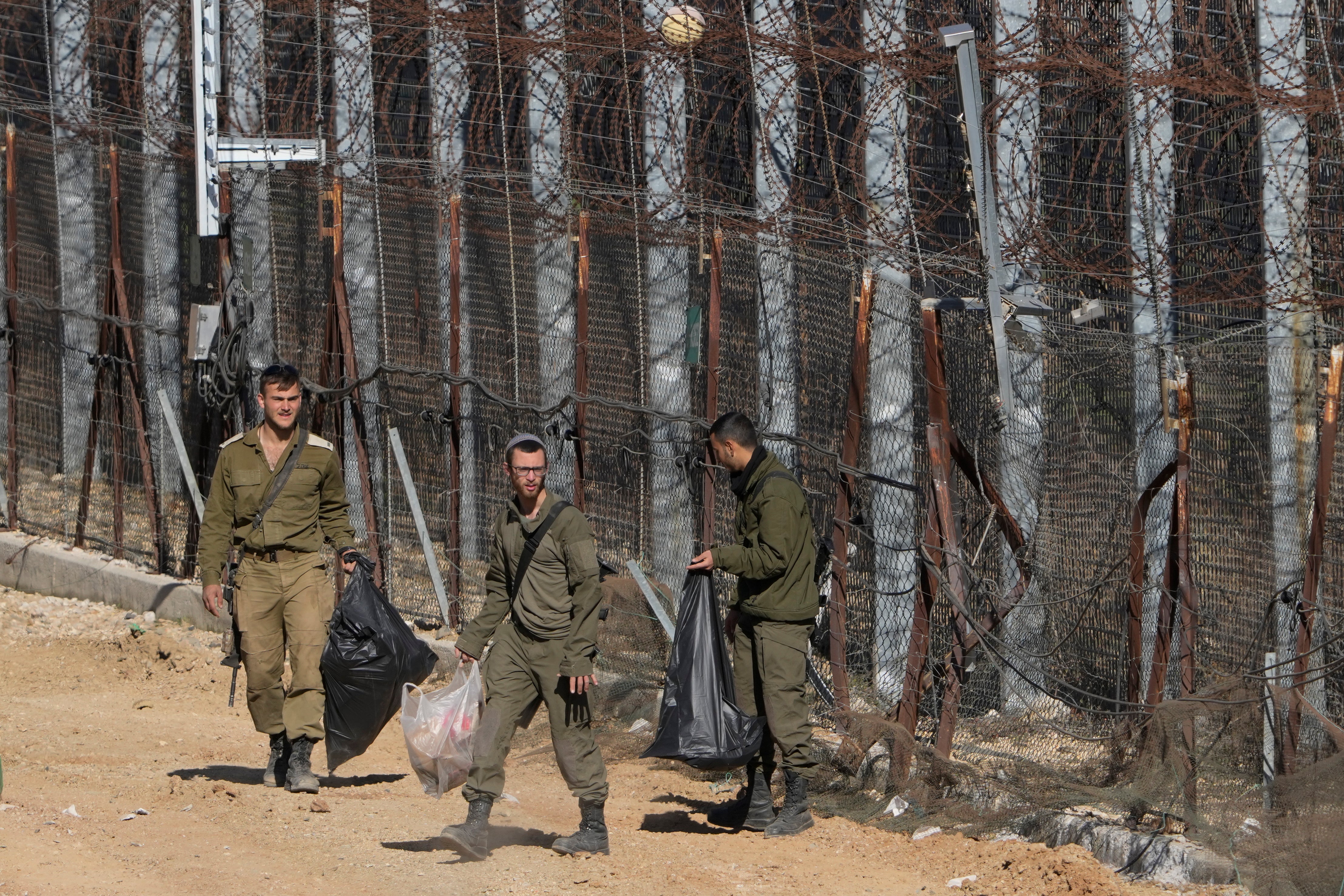 Israeli soldiers on the Golan Heights