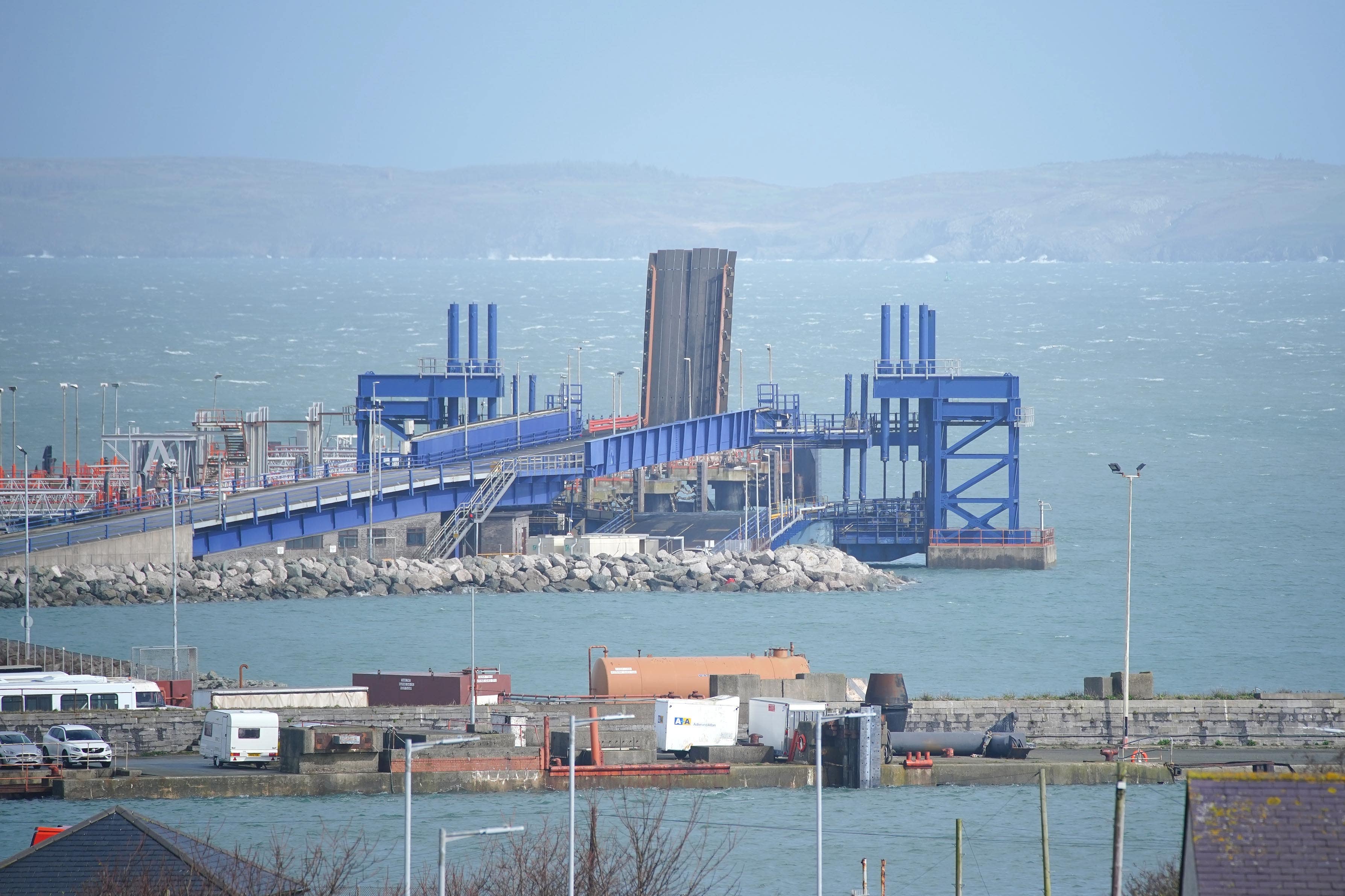 Holyhead ferry port is to remain closed until January 15 at the earliest, it has been confirmed (Peter Byrne/PA)