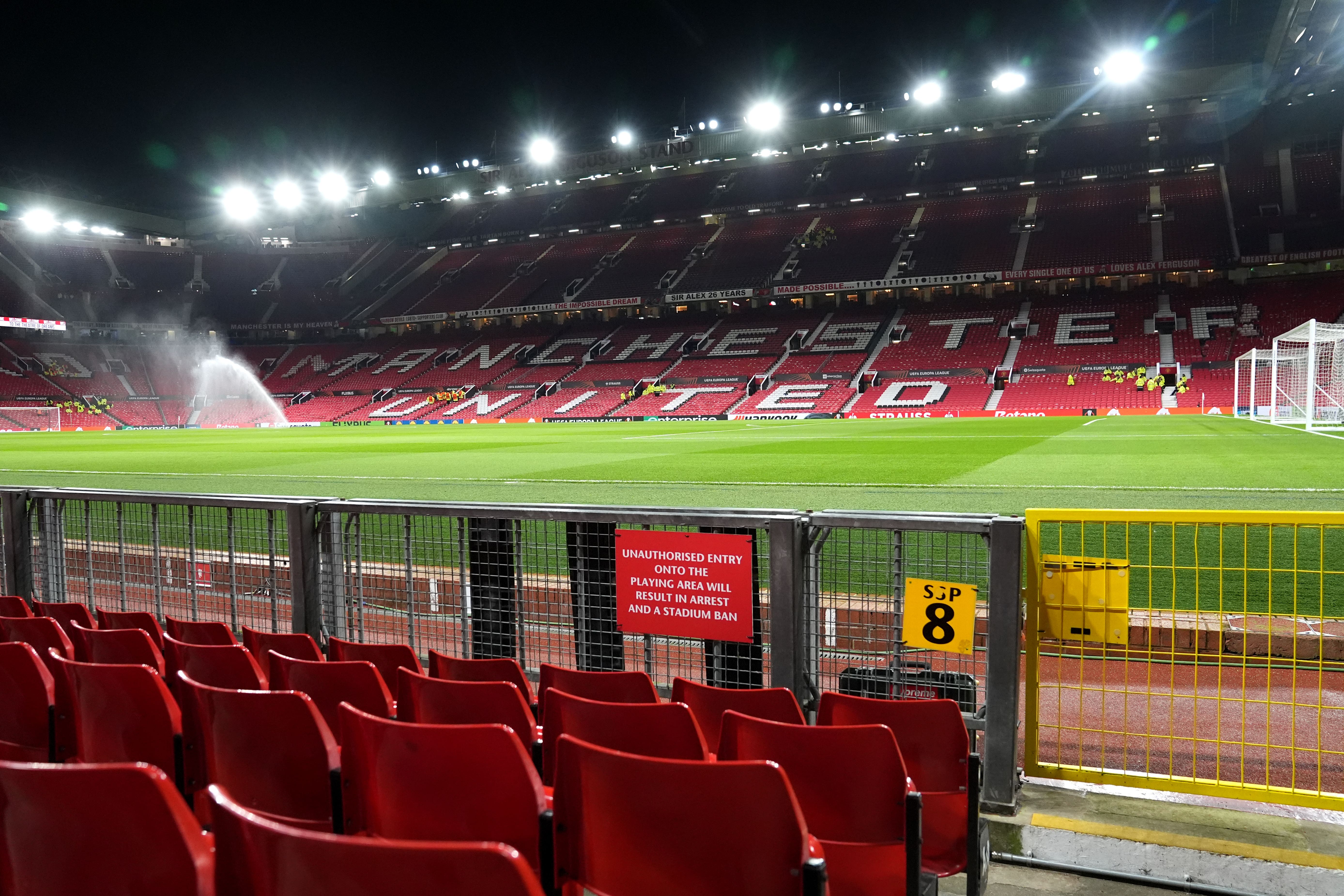 Old Trafford is the home of Manchester United (Martin Rickett/PA)