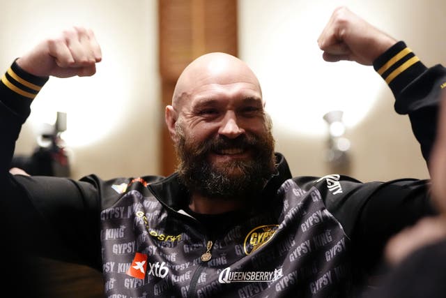 Tyson Fury is fighting Oleksandr Usyk again this weekend (Nick Potts/PA)