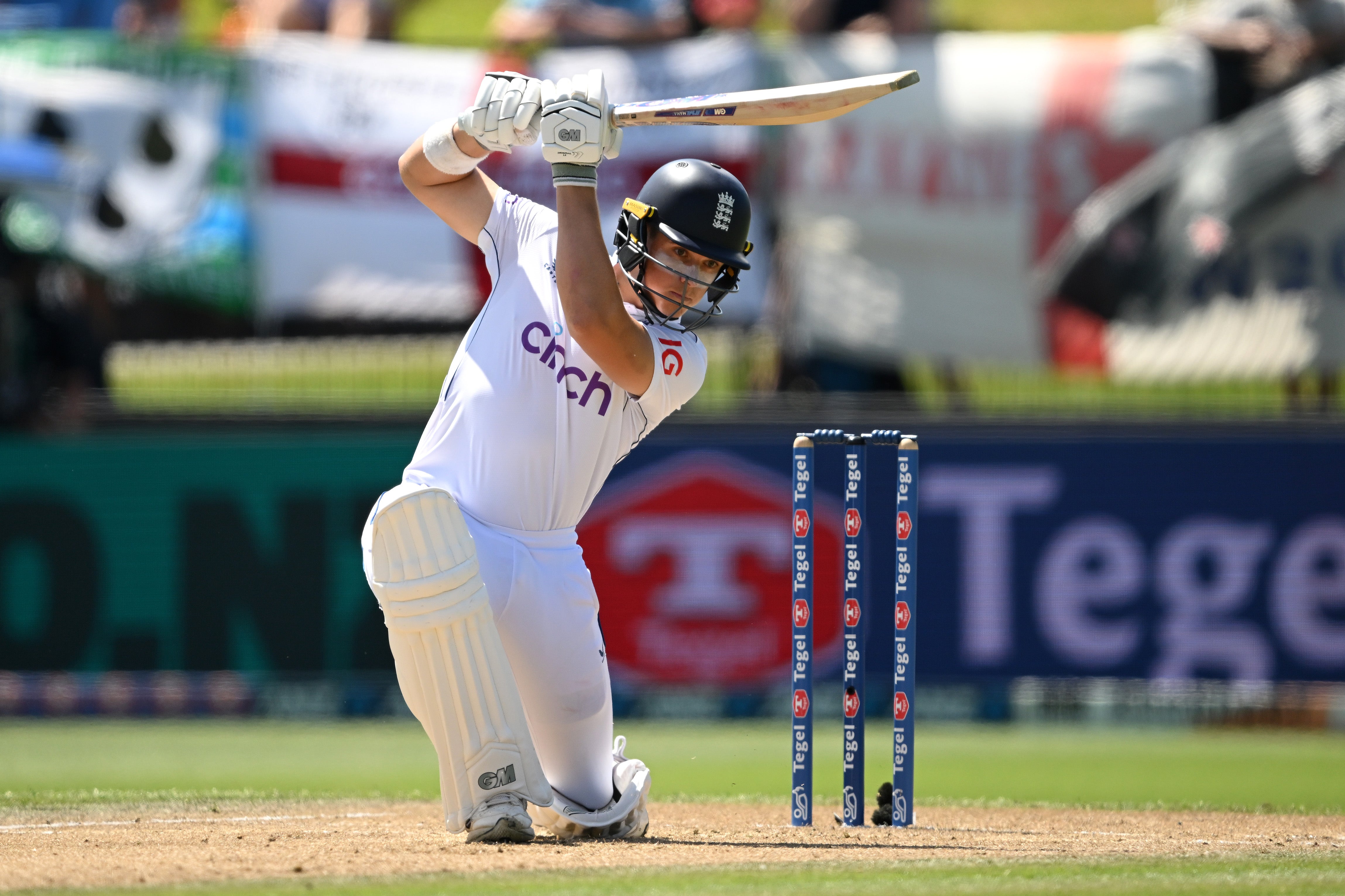 Jacob Bethell of England bats during day four of the Third Test Match