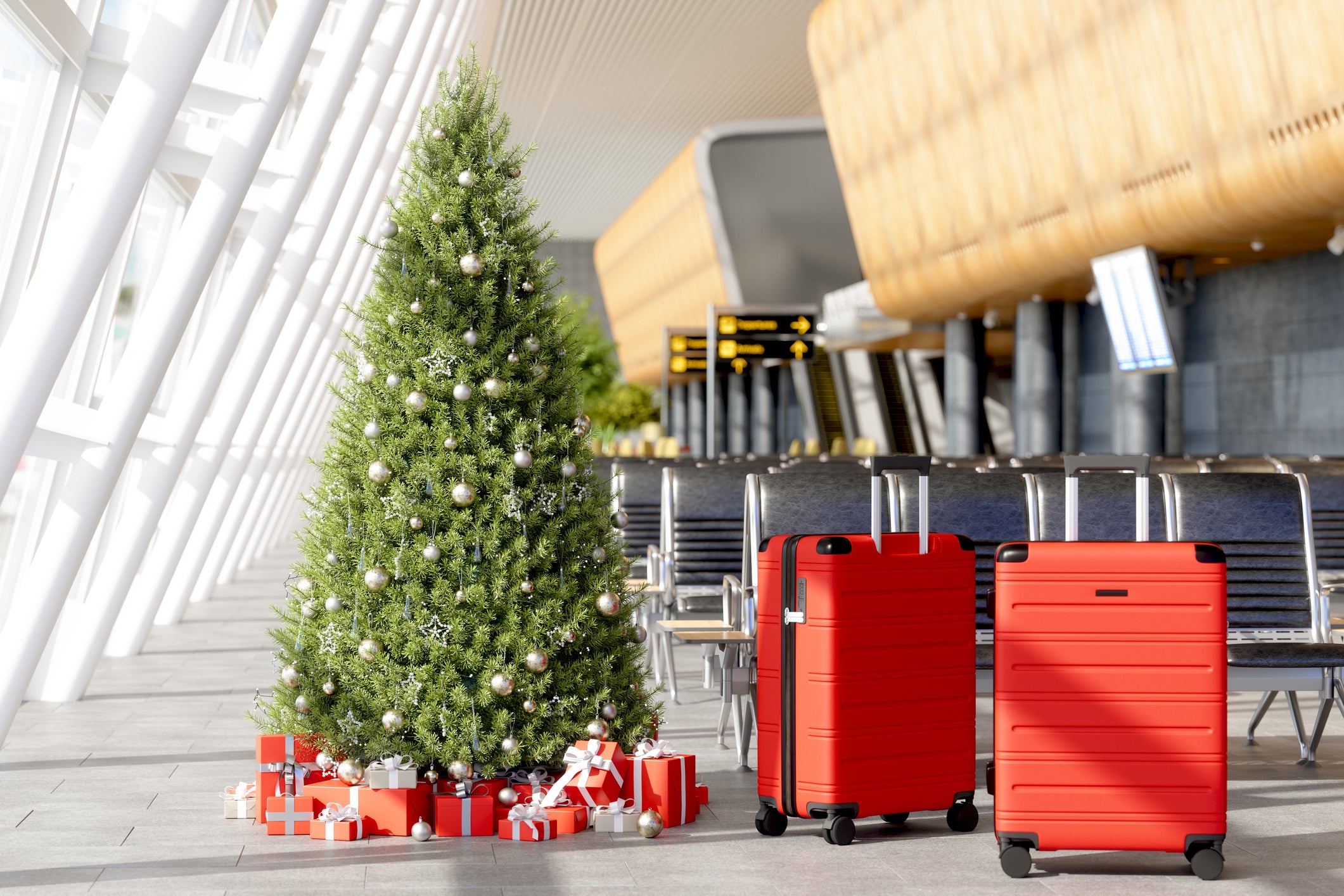 Don’t be tempted to tuck elaborately wrapped presents into your carry-on