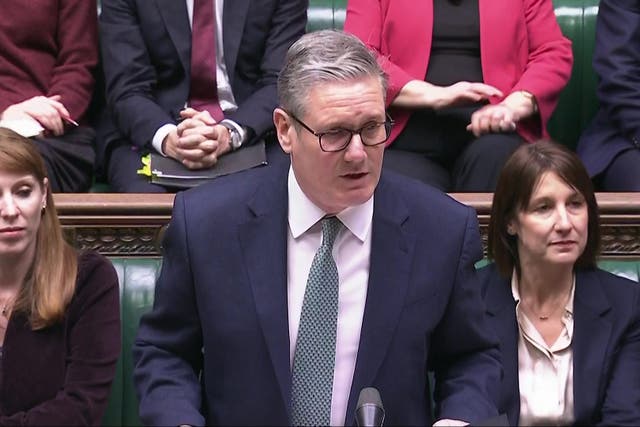 Sir Keir Starmer speaking during Prime Minister’s Questions (House of Commons/UK Parliament)