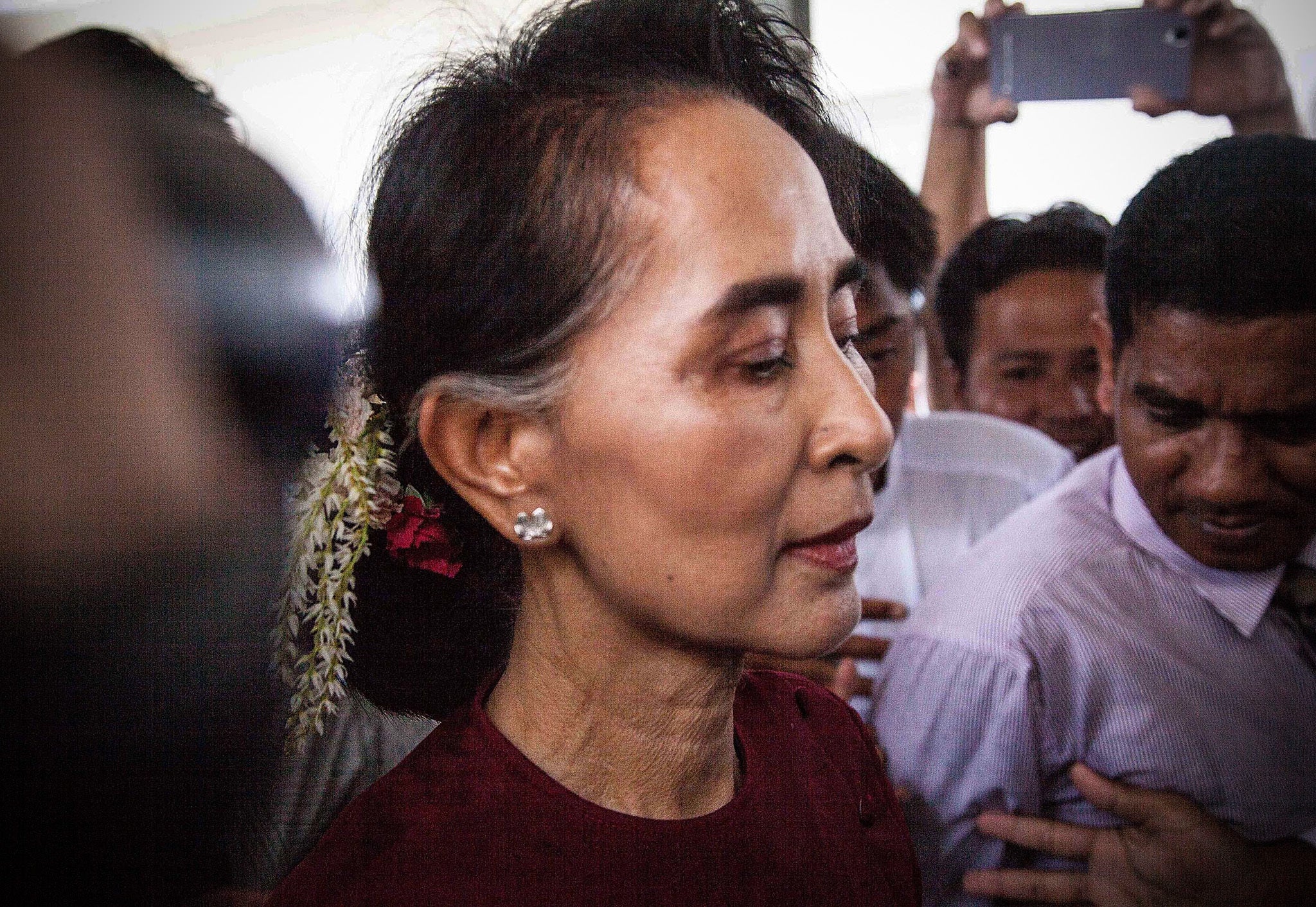 Suu Kyi has become a deeply controversial figure after refusing to speak out on her country’s extreme violence against its Rohingya Muslim minority