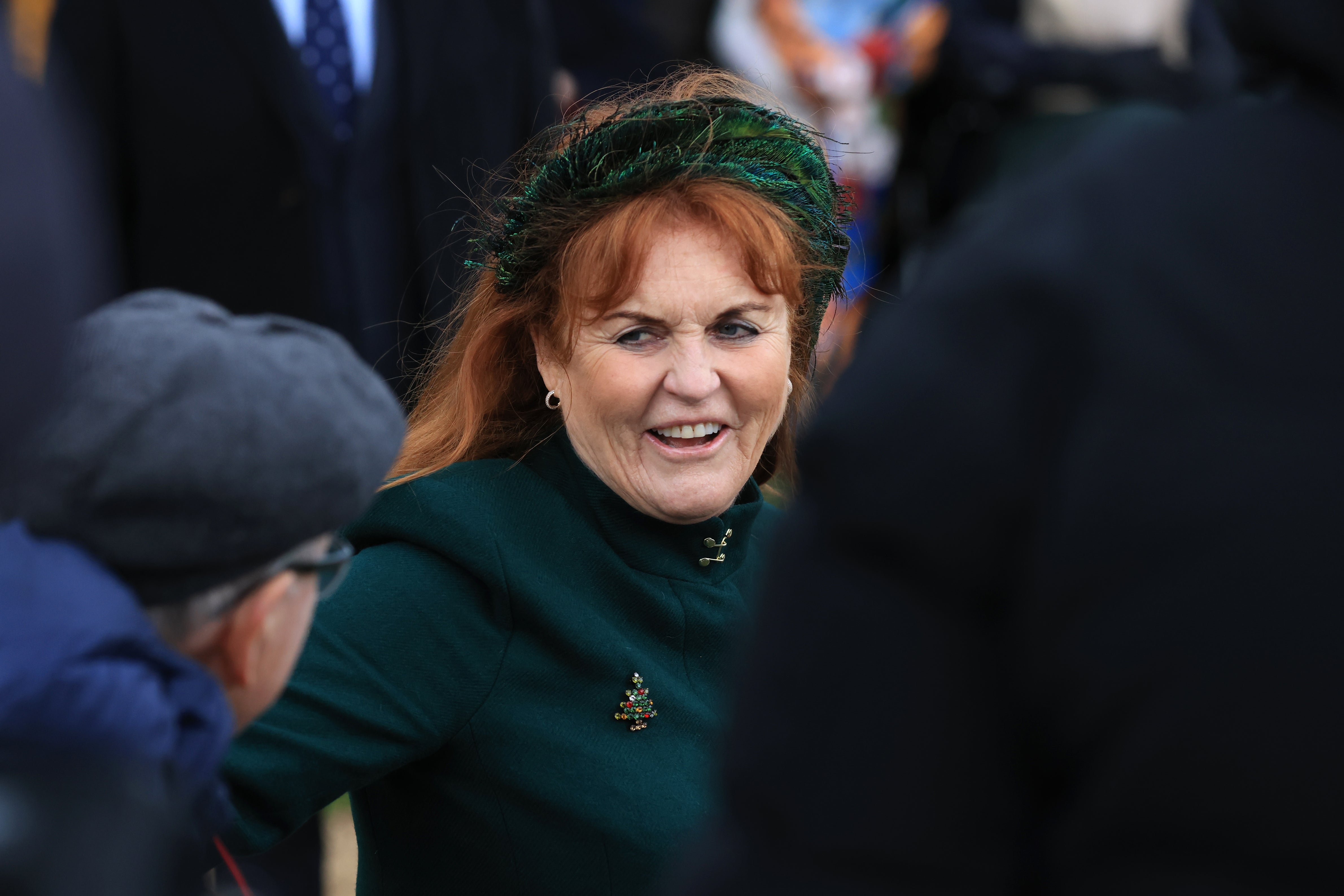 Sarah Ferguson at Sandringham last Christmas