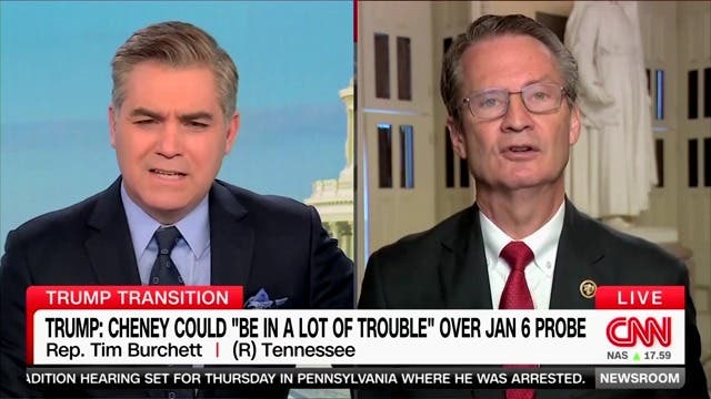 <p>CNN anchor Jim Acosta grills GOP Rep. Tim Burchett about House Republicans recommending Liz Cheney be prosecuted </p>