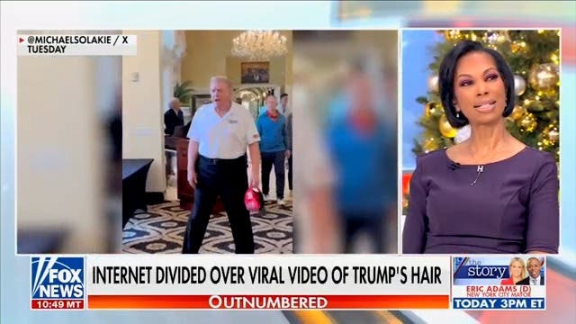 <p>Fox News anchor Harris Faulkner praised Donald Trump’s hat hair, describes it as the “winds of winning” </p>